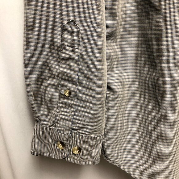 The North Face Shirt Mens Size XL Blue White Button Down Long Sleeve Casual - Picture 5 of 7